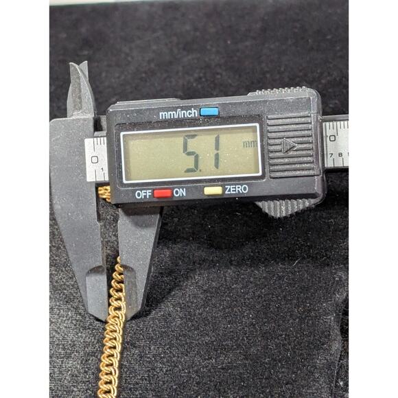 Vintage 1/20 12k Gold Filled Textured Double Oval Chain Link Curb Bracelet 7.25" - Picture 11 of 11